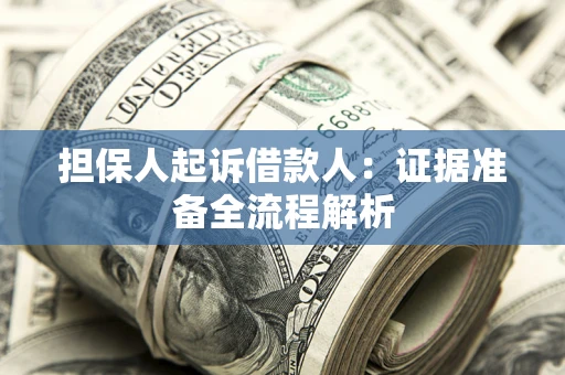 北京担保人起诉借款人：证据准备全流程解析