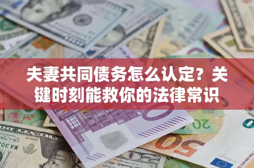 北京夫妻共同债务怎么认定？关键时刻能救你的法律常识