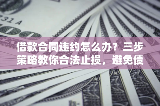 北京借款合同违约怎么办？三步策略教你合法止损，避免债务危机升级