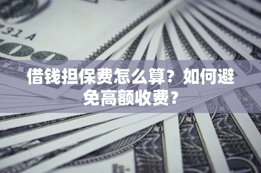 北京借钱担保费怎么算？如何避免高额收费？